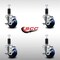 Service Caster 3'' SS Solid Poly Swivel 1-1/4'' Expanding Stem Caster Set with Brake, 4PK SCC-SSEX20S314-SPUS-TLB-114-4 - alternate 3